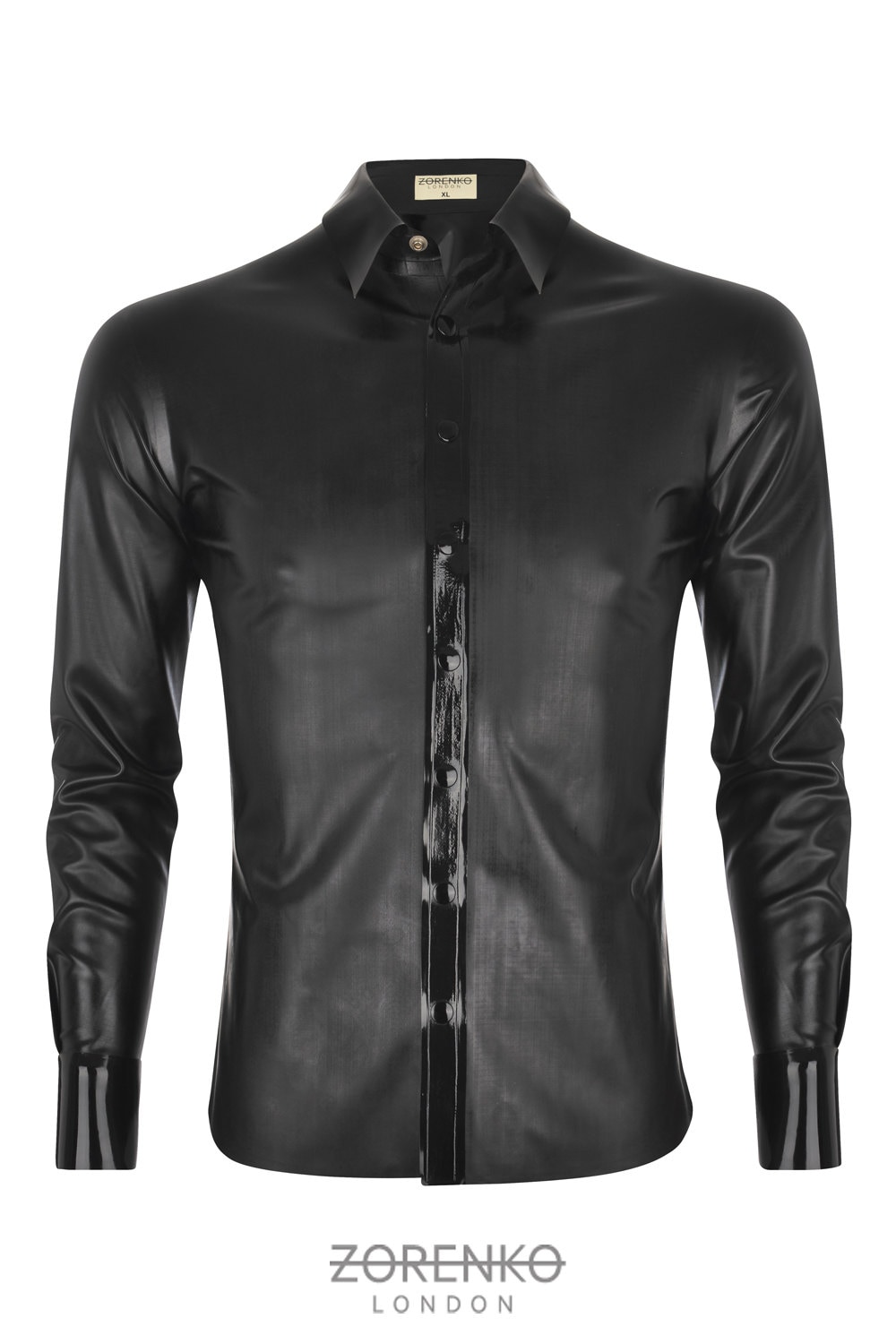 Image of Men's Matte Latex Shirt