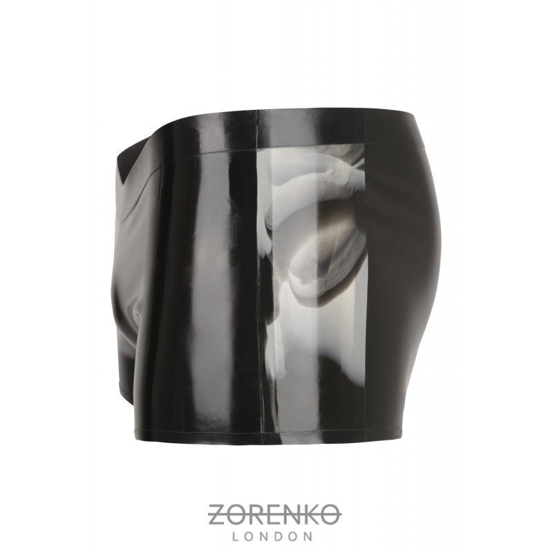 Image of Mens Latex Panel Shorts