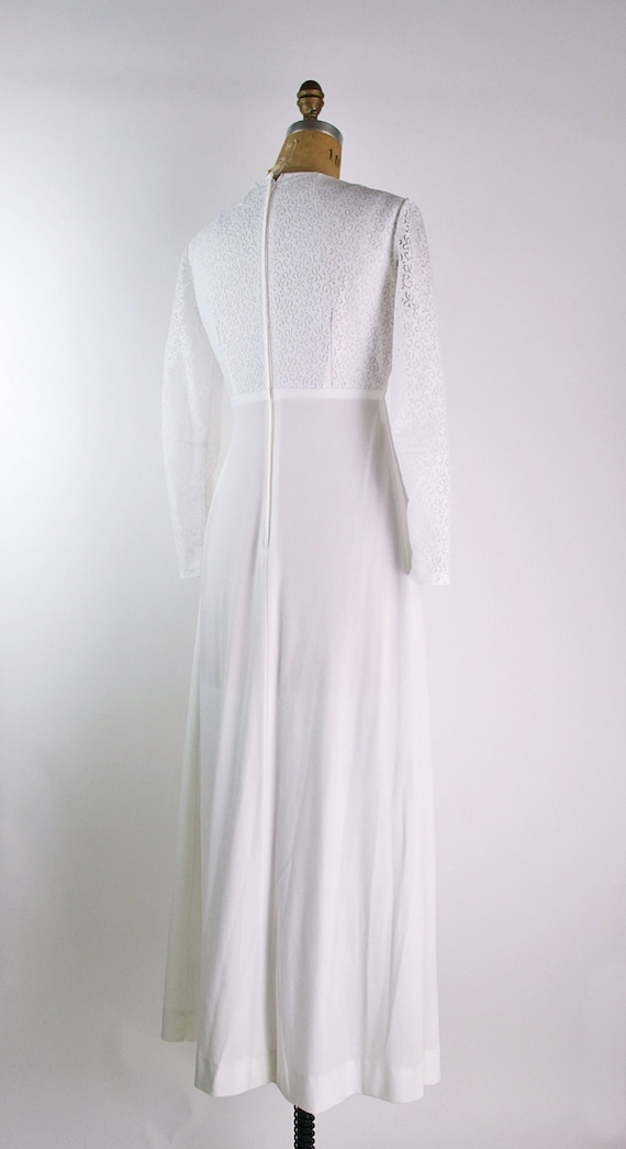 70s Boho Wedding Dress / Vintage Wedding Dress / … - image 6