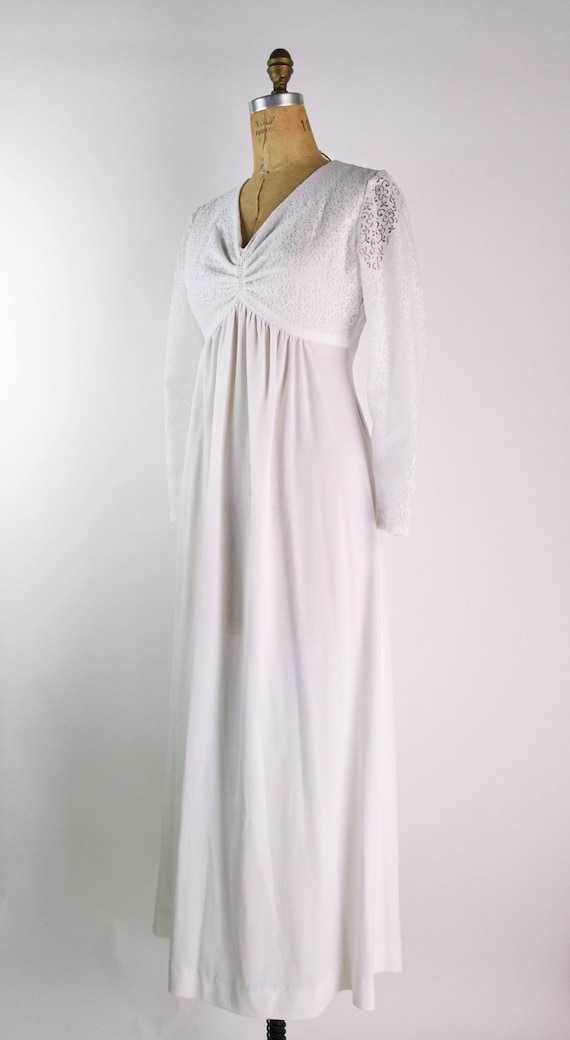 70s Boho Wedding Dress / Vintage Wedding Dress / … - image 2