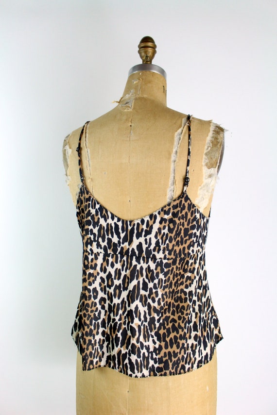 70s Vanity fair Leopard Camisole / 80s Lingerie /… - image 2