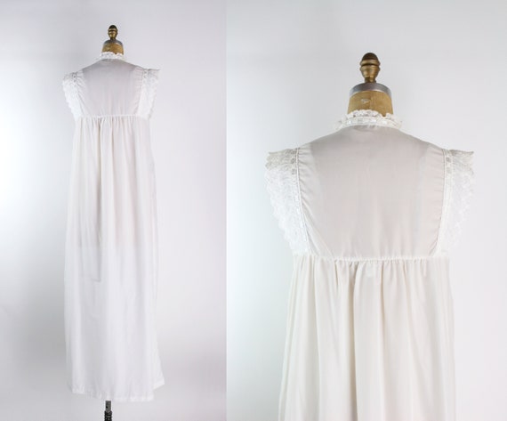 70s Christian Dior White Summer Slip Dress / Summ… - image 5