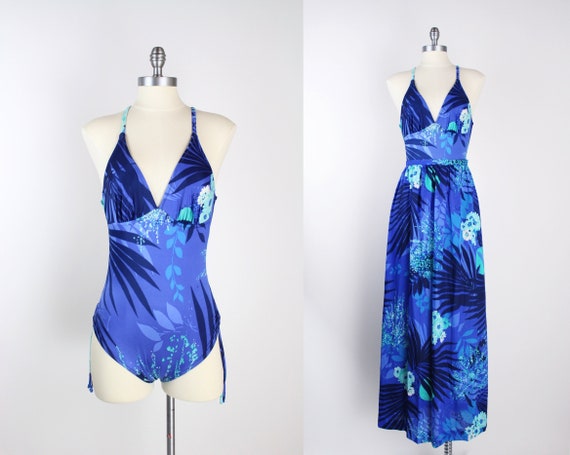 royal blue swim cover up