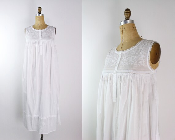 White cotton summer nightgowns hotsell