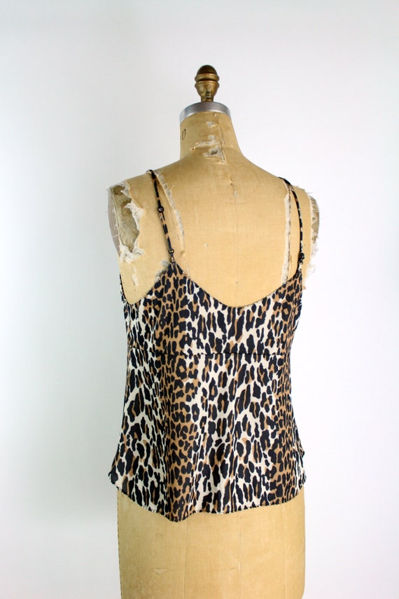 70s Vanity fair Leopard Camisole / 80s Lingerie /… - image 7