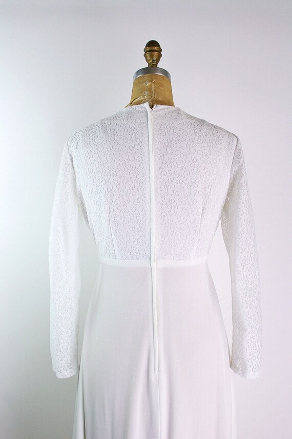 70s Boho Wedding Dress / Vintage Wedding Dress / … - image 5