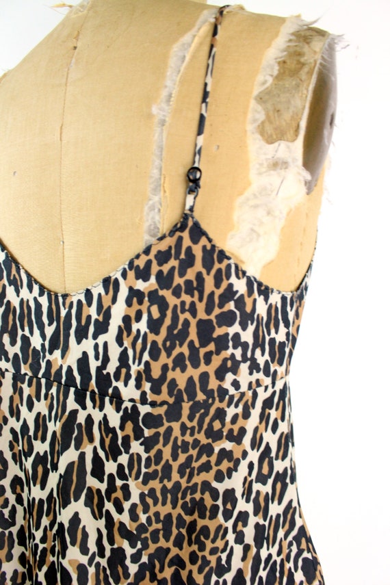 70s Vanity fair Leopard Camisole / 80s Lingerie /… - image 4