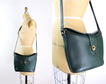 Vintage COACH Nottingham Binocular Bottle Green /Vintage Bottle Green Coach Bag / 9948 /Rare Bag/ Coach Canterbury Shoulder Bag