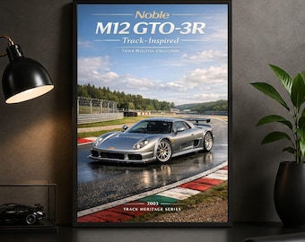 Noble M12 GTO-3R Poster, 2003 British Sports Car Art Print