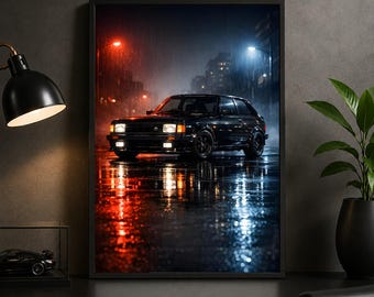 1981 Talbot Sunbeam Lotus Poster – Classic Hot Hatch Rally Car Wall Art Print