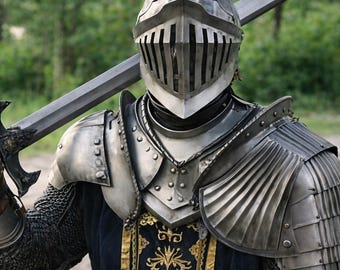 Handmade Medieval Knight full Armor Suit – Dark Soul Inspired LARP & Cosplay Armor