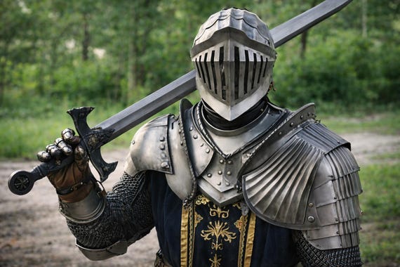 Handmade Medieval Knight full Armor Suit – Dark Soul Inspired LARP & Cosplay Armor