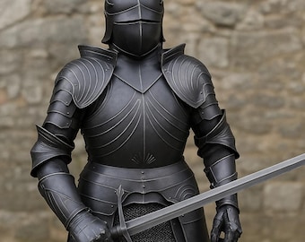 Medieval Knight Armor | Wearable Full Body Suit, 18 Gauge Steel