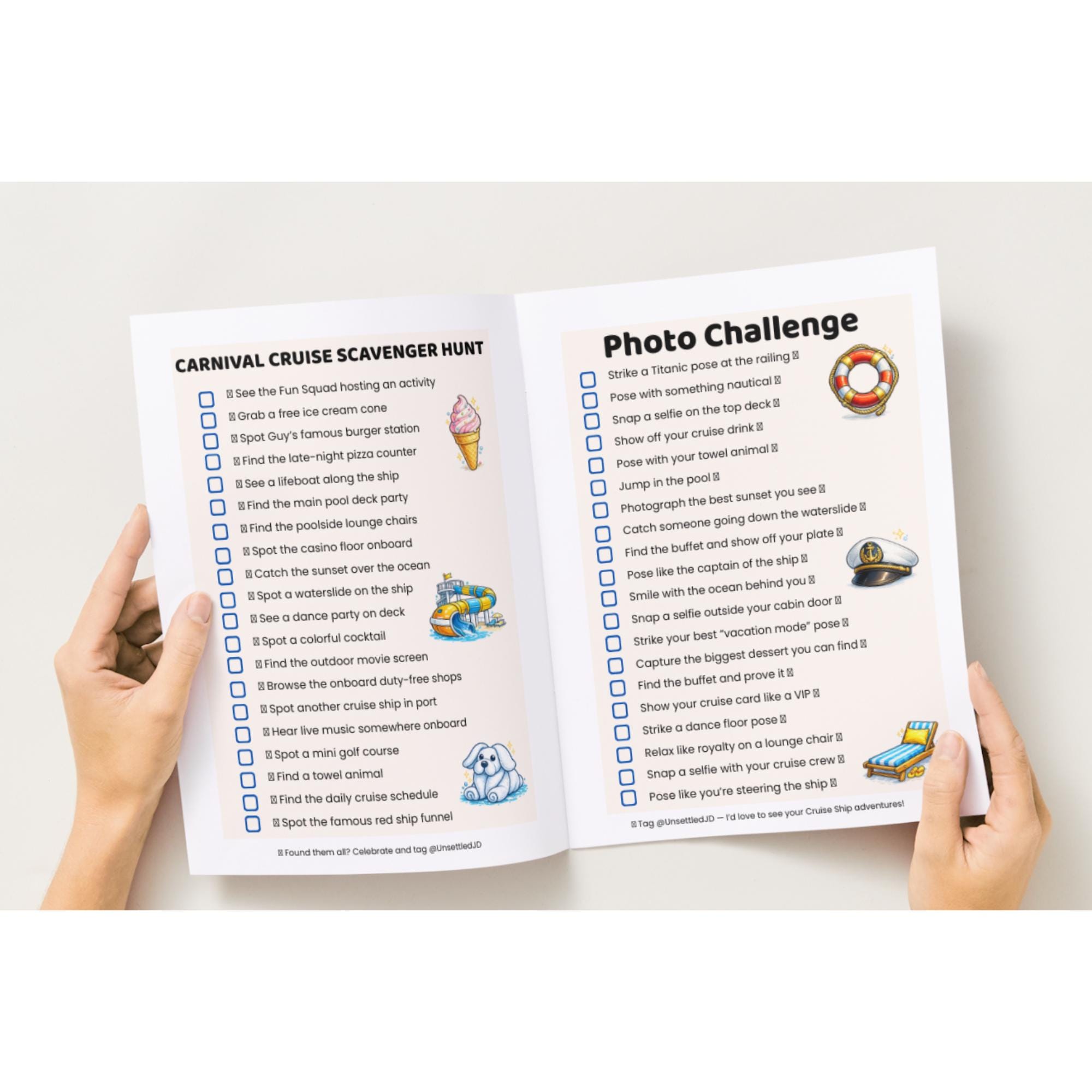 Cruise Ship Scavenger Hunt Printable Game for Adults | Carnival Cruise ...