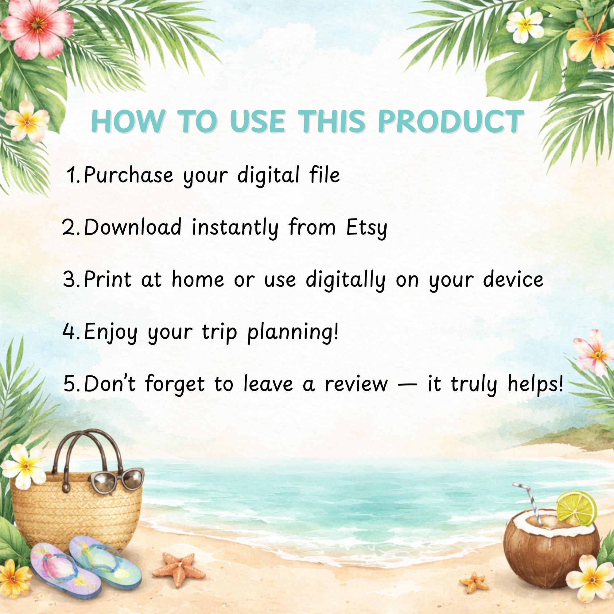 Resort Packing List Printable | All-inclusive Vacation Checklist ...