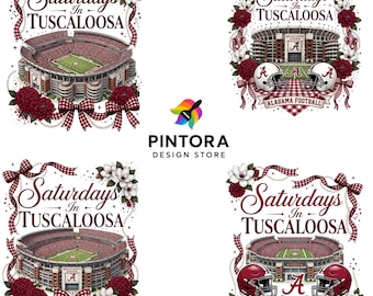 Pacchetto PNG "College Football Saturdays" - 4 design a tema Southern Gameday.