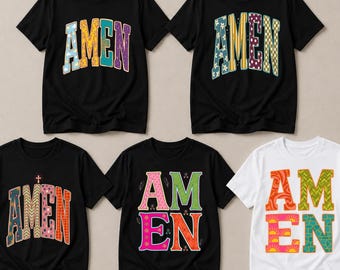 Pacchetto PNG "Amen Christian" - 5 design
