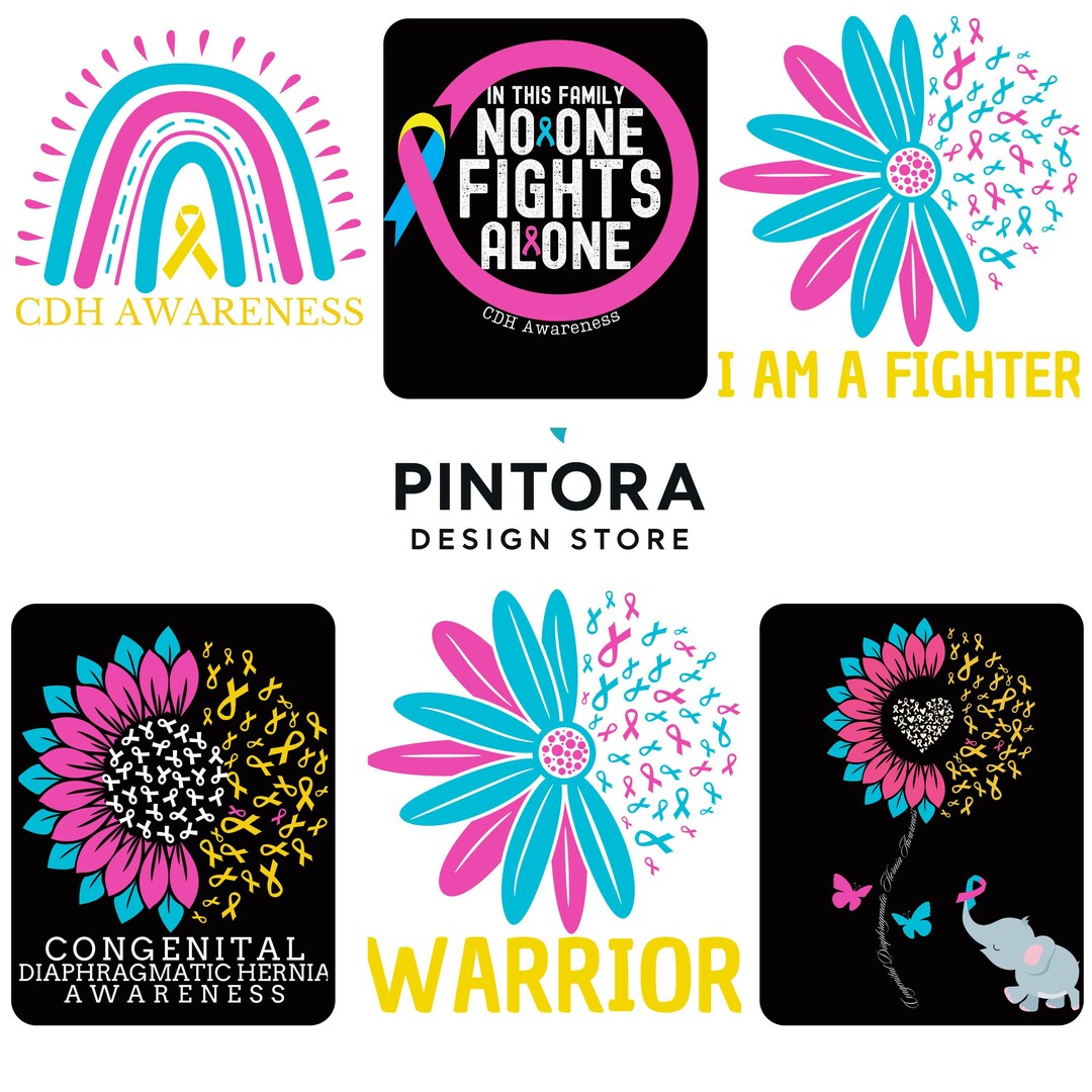 Congenital Diaphragmatic Hernia PNG Bundle – 6 CDH Awareness Designs ...