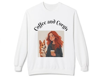 Coffee and Corgis Sweatshirt: Cozy Dog Lover Apparel