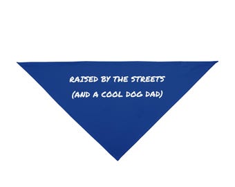 Pañuelo para mascotas "Dog Dad": accesorio divertido para amantes de las mascotas, regalo de pañuelo para perro, bufanda ajustable, atuendo moderno para perro, moda para mascotas