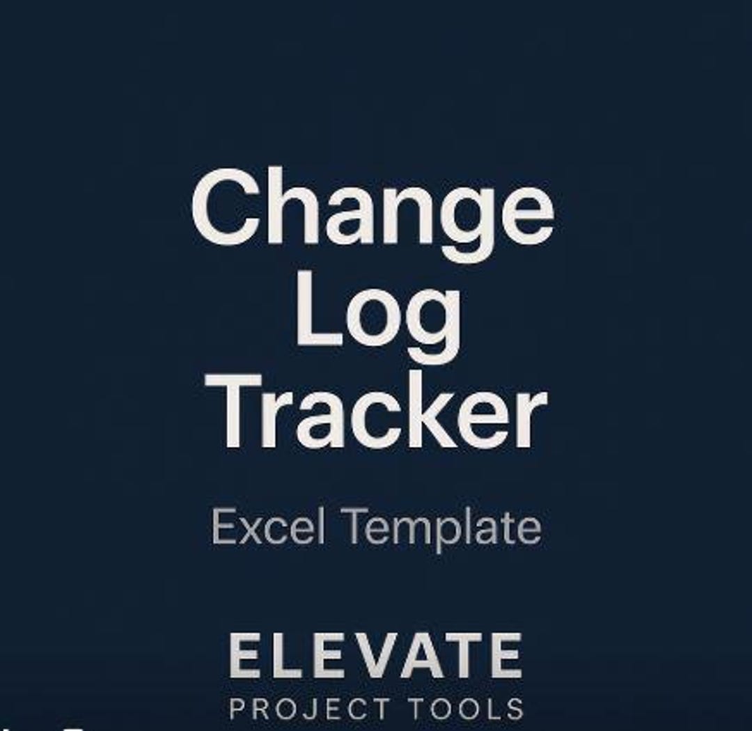 Change Log Tracker Template - Etsy