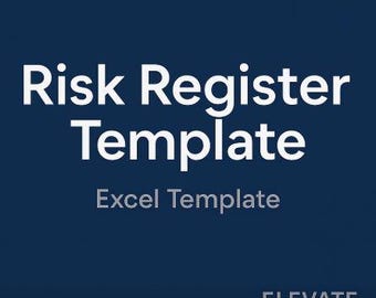 Risk Register Template - Project Management Tool