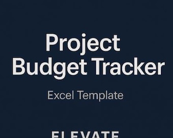 Project Budget Tracker Template