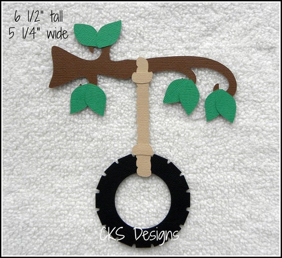 Scrapbook /& Card Making 1 Tree with Swing Premade PAPER Die Cuts