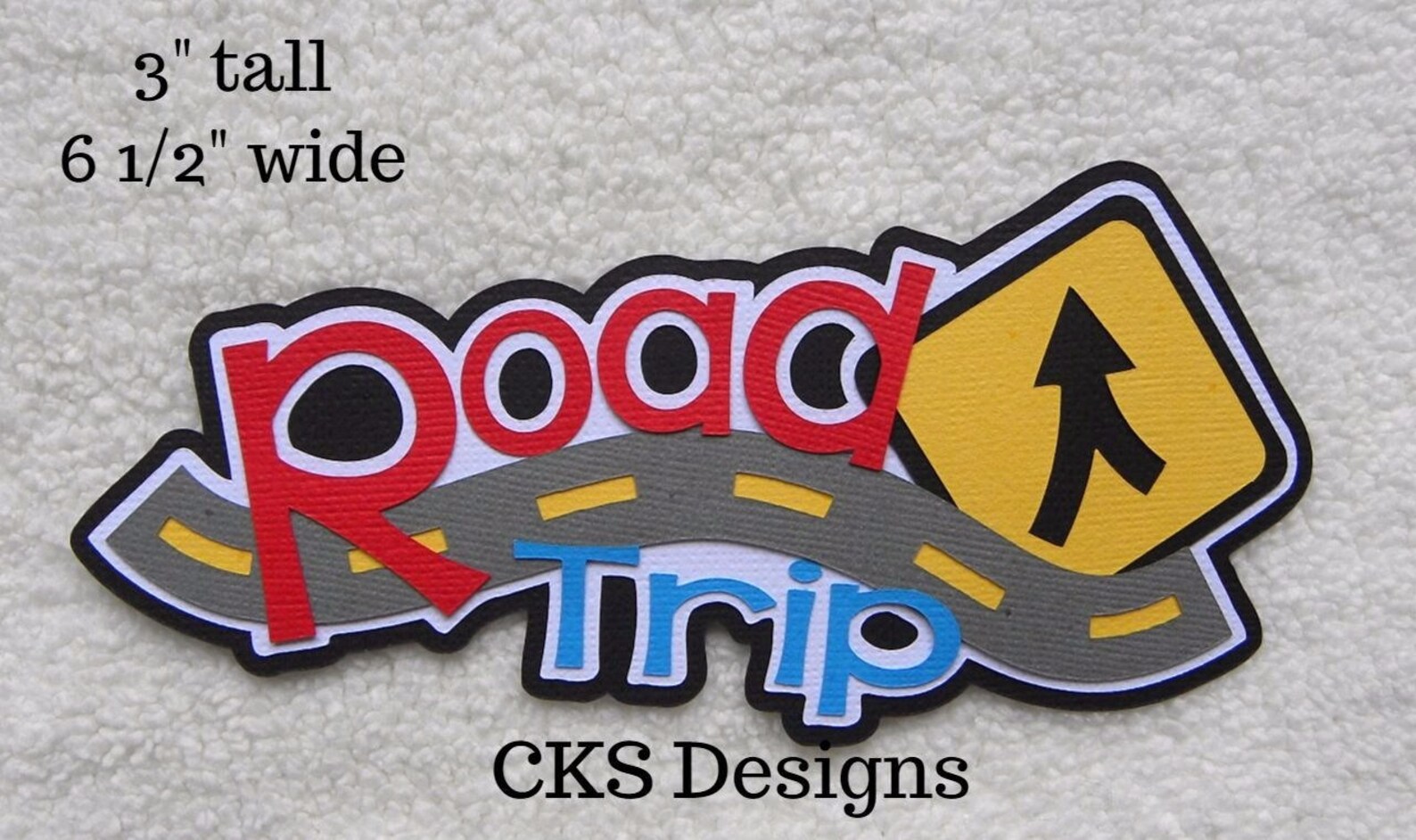 Die Cut Road Trip TITLE Scrapbook Page Embellishments for Card Etsy