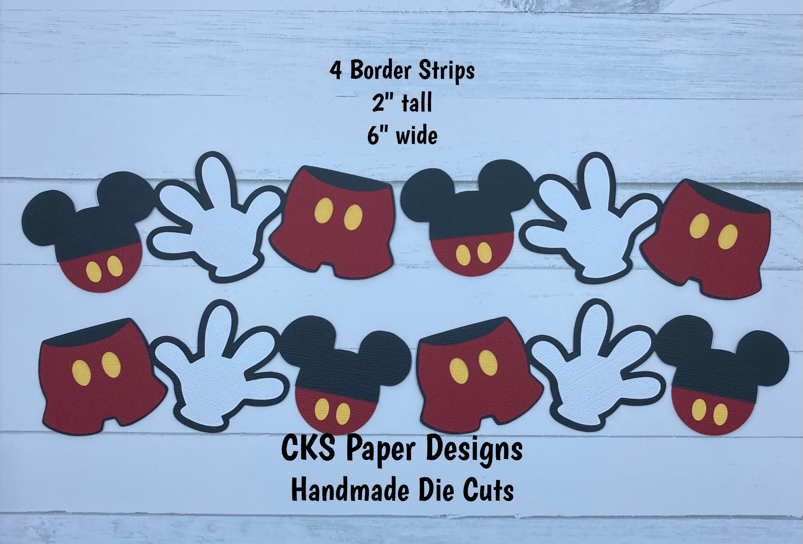 Handmade Paper Die Cut DISNEY COMBO BORDER Scrapbook Page Borders  Embellishment Paper Piecing - Etsy