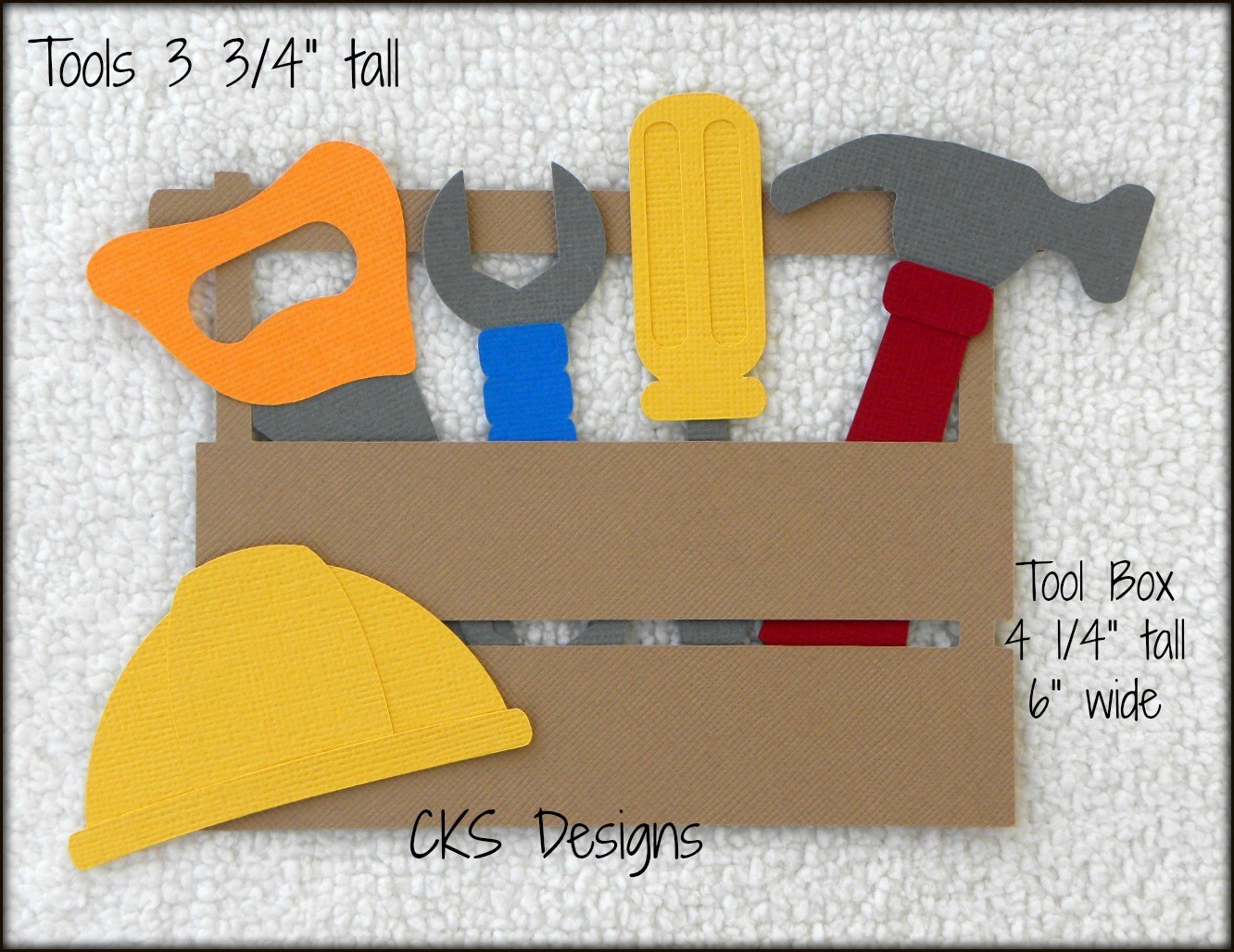 Die Cut TOOL BOX & Tools Scrapbook Page Embellishments for Etsy