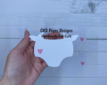 Handmade Paper Die Cut BABY GIRL DIAPERS Set of 4 Scrapbook Page Embellishments Cks Paper Designs
