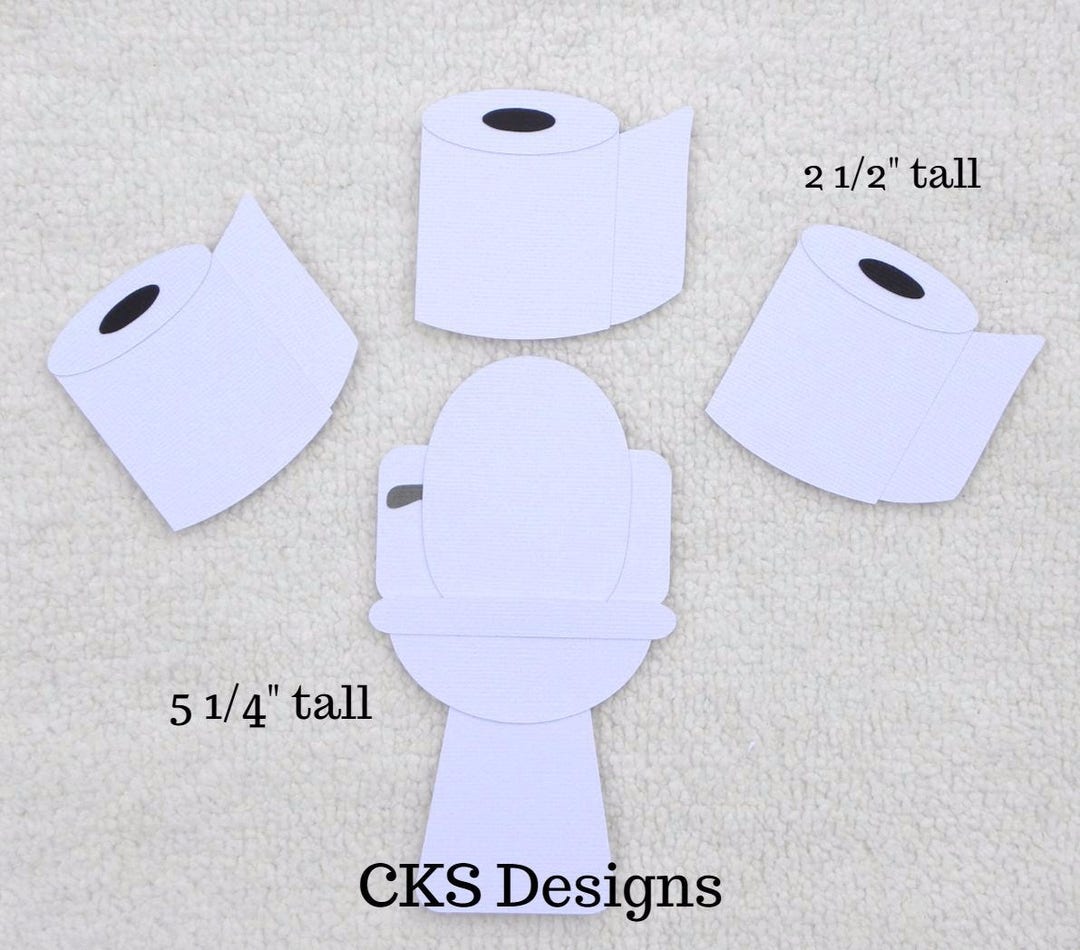 Handmade Die Cut Toilet & Toilet Paper Potty Training Etsy