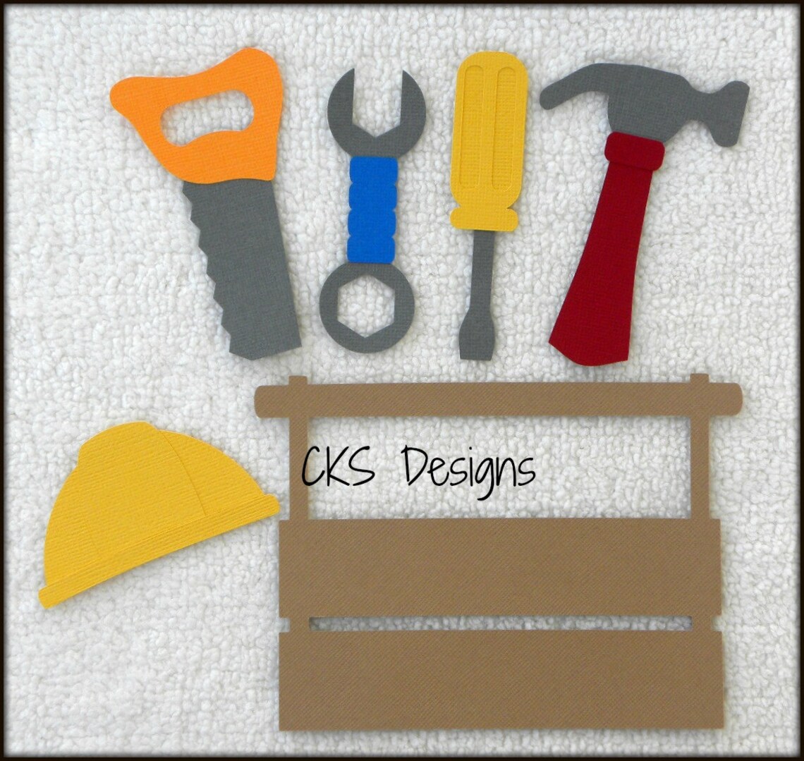 Handmade Die Cut TOOL BOX & Tools Scrapbook Page Etsy