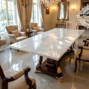 Mesa de comedor rectangular Royal Selenite