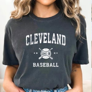 Comfort Colors T-Shirt, Cleveland Baseball Shirt, Cleveland Shirt, Baseball Team Shirt, Baseball Fan Gift, Cleveland Fan Tee, Game Day Shirt