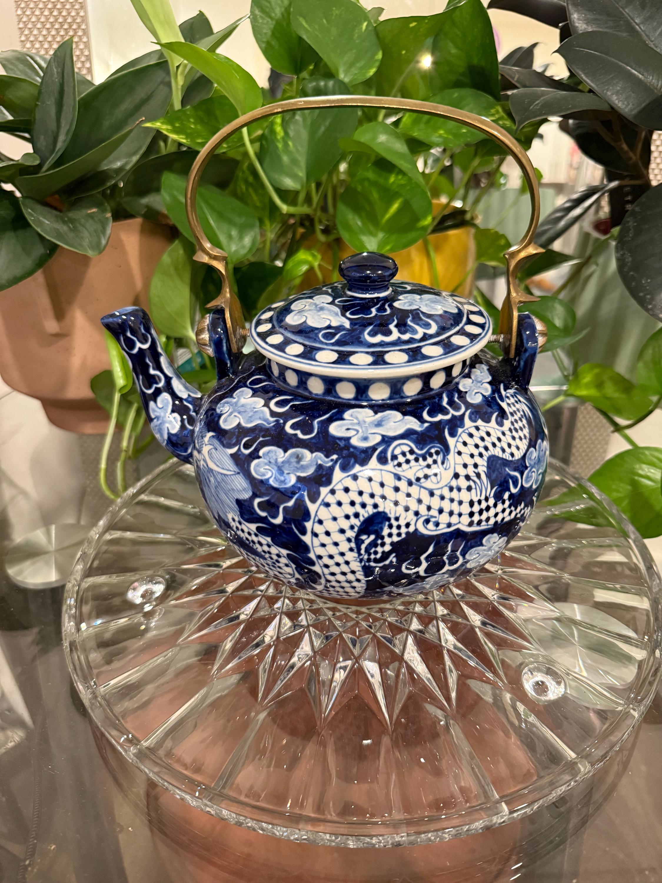 Keramik-Teekanne Mit 8 Tassen – Gradient Dragon Design, Komplettes Teeset Von Zurucily, Ideal Für Teeliebhaber Oder Als Geschenk