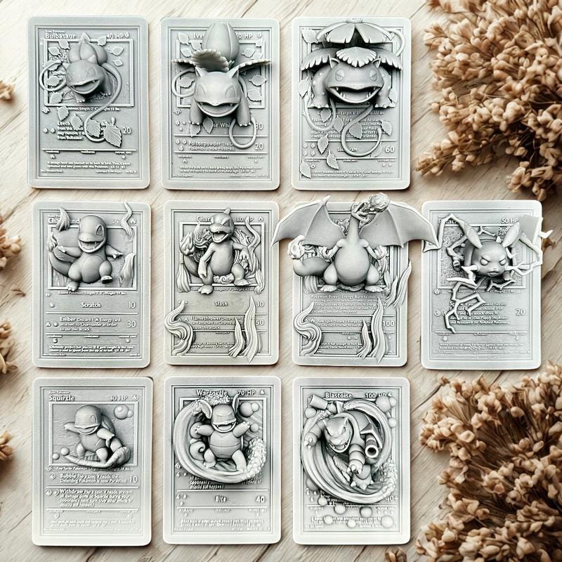 3d pokemon cards etsy Pokemon TCG main image 0