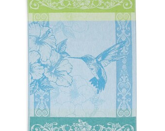 FRANCE. eau Jacquard Français "potager de Roi" coton tissé Thé Serviette FRANCE. eau Jacquard Français "potager de Roi" coton tissé Thé Serviette