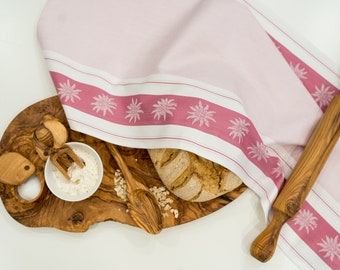 Edelweiss Jacquard Tea Towel Kitchen Towel Cotton Swiss Alps Towel National Flower of Austria Sound of Music Alpine Decor Kitchen Art