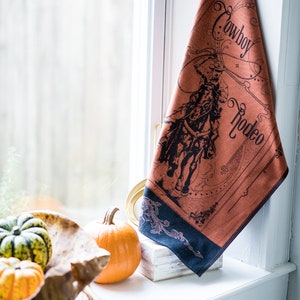Deer Jacquard Kitchen Tea Towel Buck Deer Wall Art Gift for