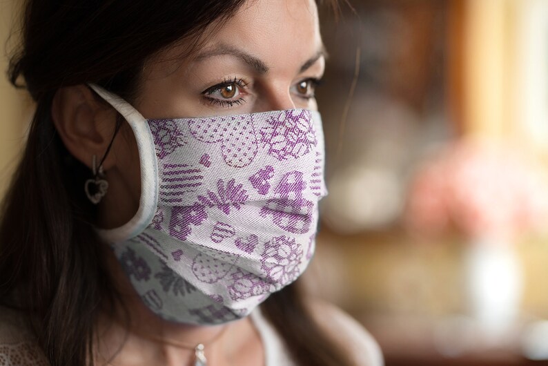 Adjustable Face Mask with Ties Allergy Mask Comfortable Facial Etsy