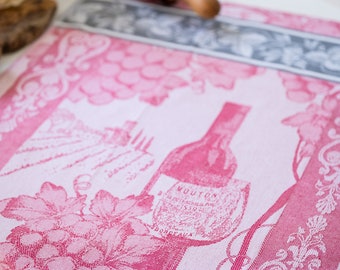 Wine Jacquard Woven Luxury Kitchen Tea Towels / Tapestry – Crystal Arrow  Jacquard Tea Towels