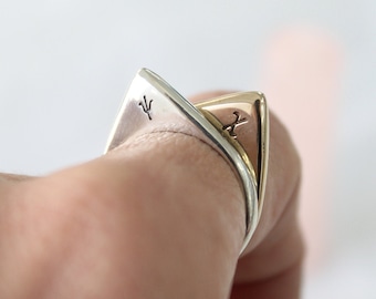 Pyramid Ring "Ψυχή" / Minimal / Unisex