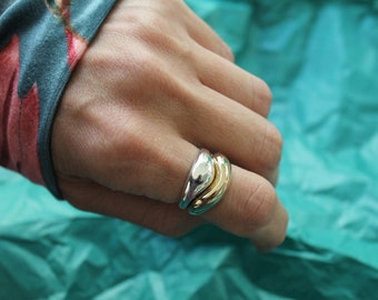 Bonnie Wave Ring / Statement Ring / Chunky / Curvy