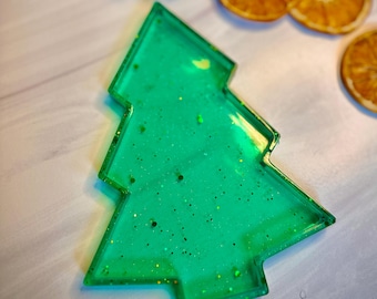 Handmade Tree Trinket Dish - Kid-Safe Resin Catchall Tray - Nature Inspired Jewelry Holder - Whimsical Forest Nursery Decor