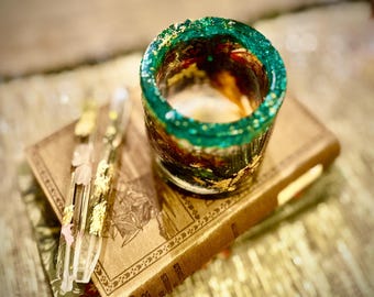Decorative Organizing Cup | Custom Resin Cup Makeup & Pen Holder | Unique Decor