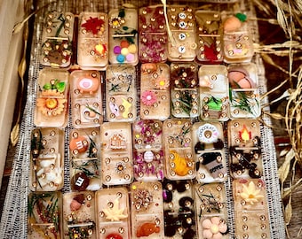 Pumpkin Spice & Everything Nice Domino Set | Custom Resin Game