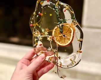 All-Year Fun Christmas Lights Resin Tray | Leave the Lights Up Home Decor | Festive Catchall Dish