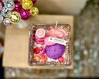 The “Get Lit" Celebration Container Candle | Funfetti Dessert to Share, No Calories